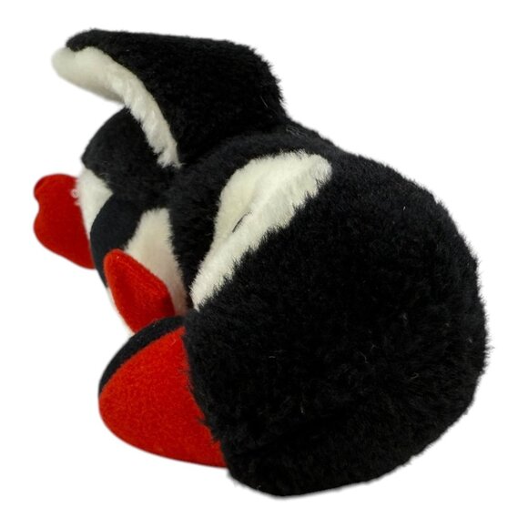 Pachinko Palace Penguin Plush Stuffed Animal Red Bow Tie Feet Vintage - Picture 7 of 10